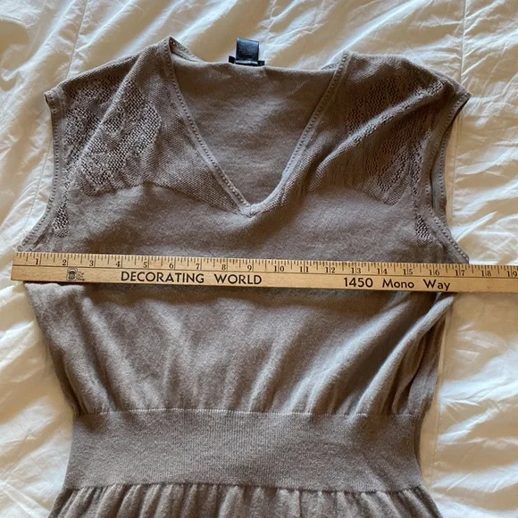 Ann Taylor Grey 100% Cotton lightweight Sweater size M. - Picture 10 of 10